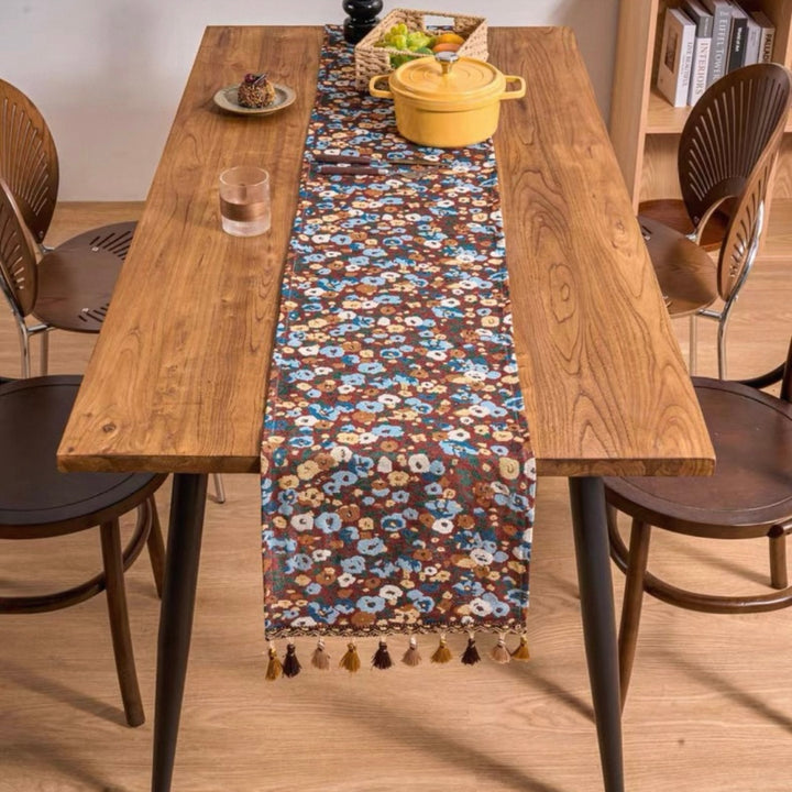 Retro Fall Floral Table Runner