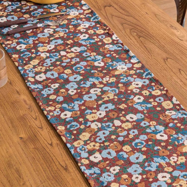 Retro Fall Floral Table Runner