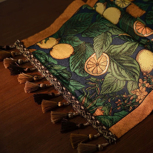 Citrus Grove Tassel Runner