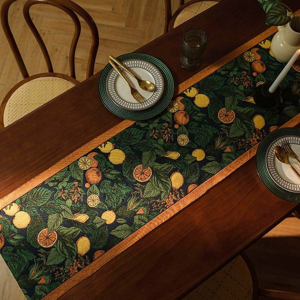 Citrus Grove Tassel Runner