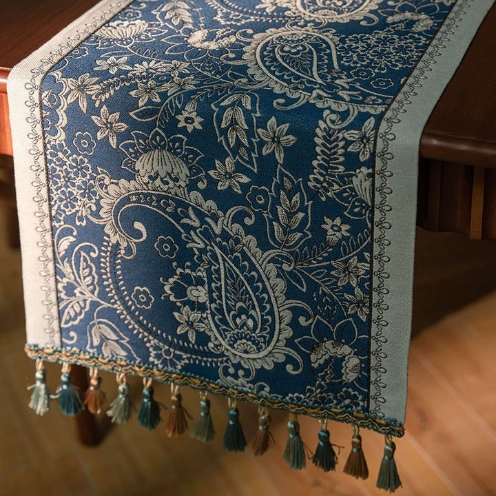Sunlit Paisley Tassel Runner