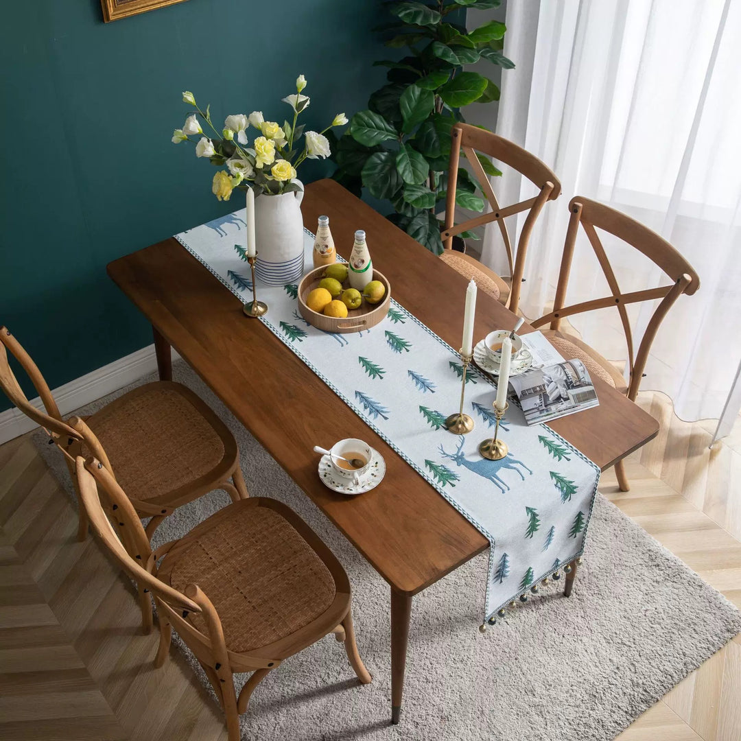 Pine and Reindeer Table Runner
