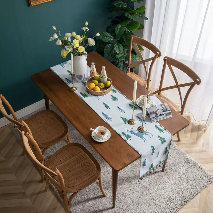 Pine and Reindeer Table Runner