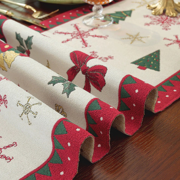 Frosted Tree Table Runner