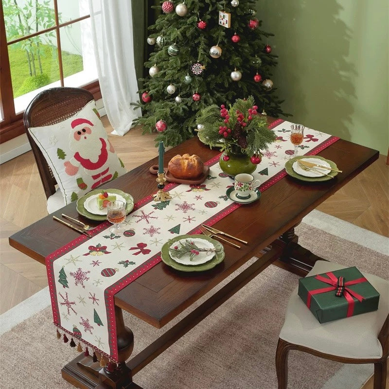 Frosted Tree Table Runner