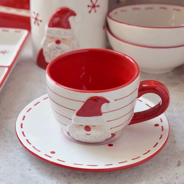 Merry Xmas Tea Cup & Pot