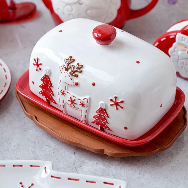 Merry Xmas Butter Keeper