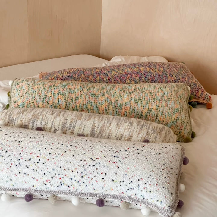 Pom-Pom Candy Long Cushion