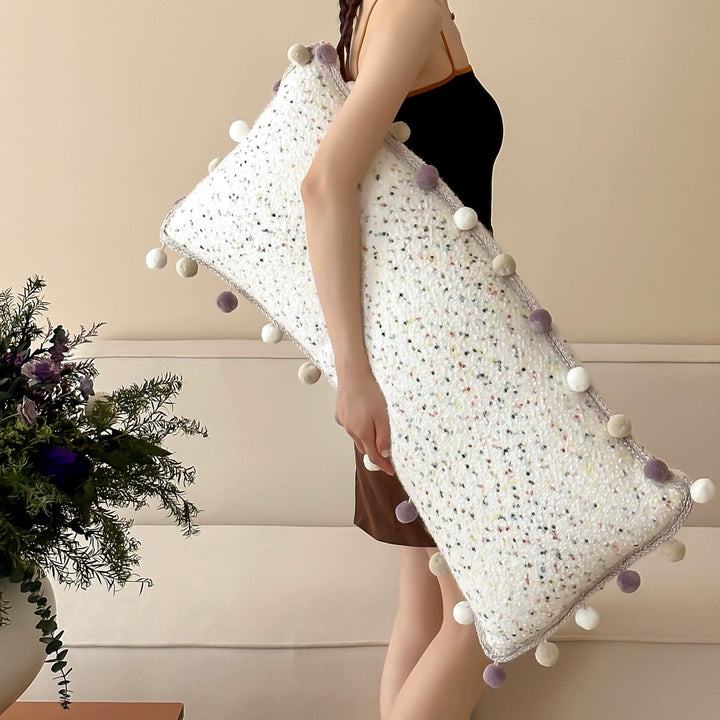 Pom-Pom Candy Long Cushion
