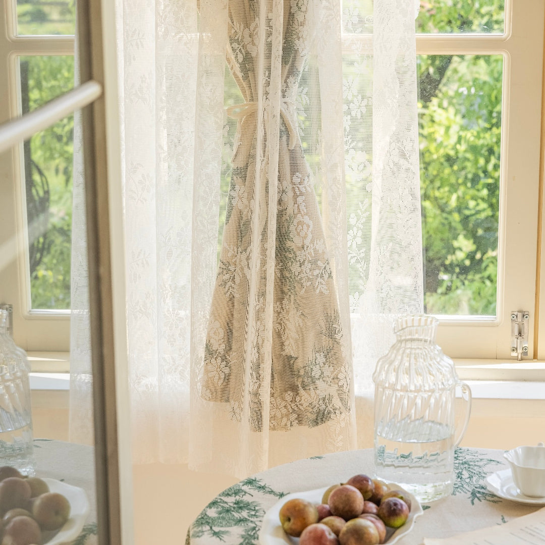 Green Pine Dual-Layer Curtain