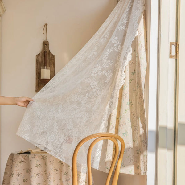 Mini Flora Dual-Layer Curtain