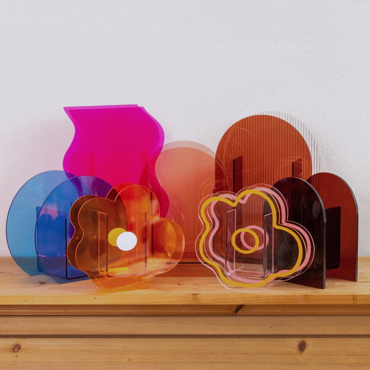 Colour Block Acrylic Vase Collection - FINAL SALE