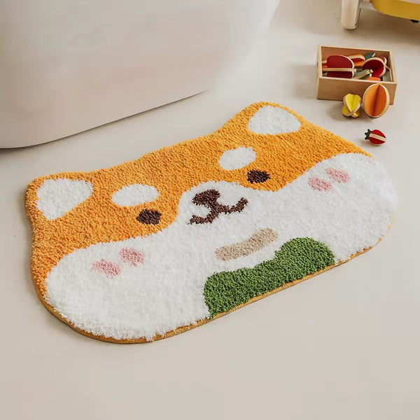 Bow‑tie Shiba Mat