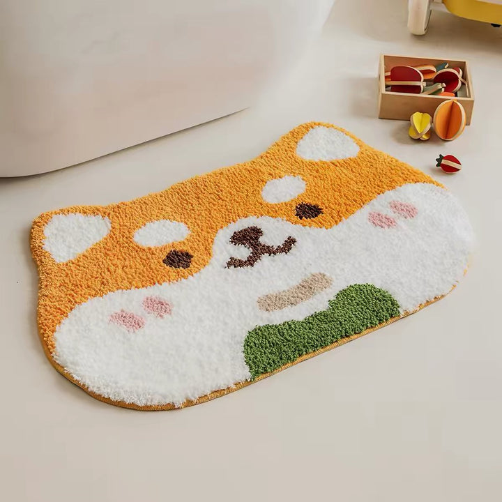 Bow‑tie Shiba Mat