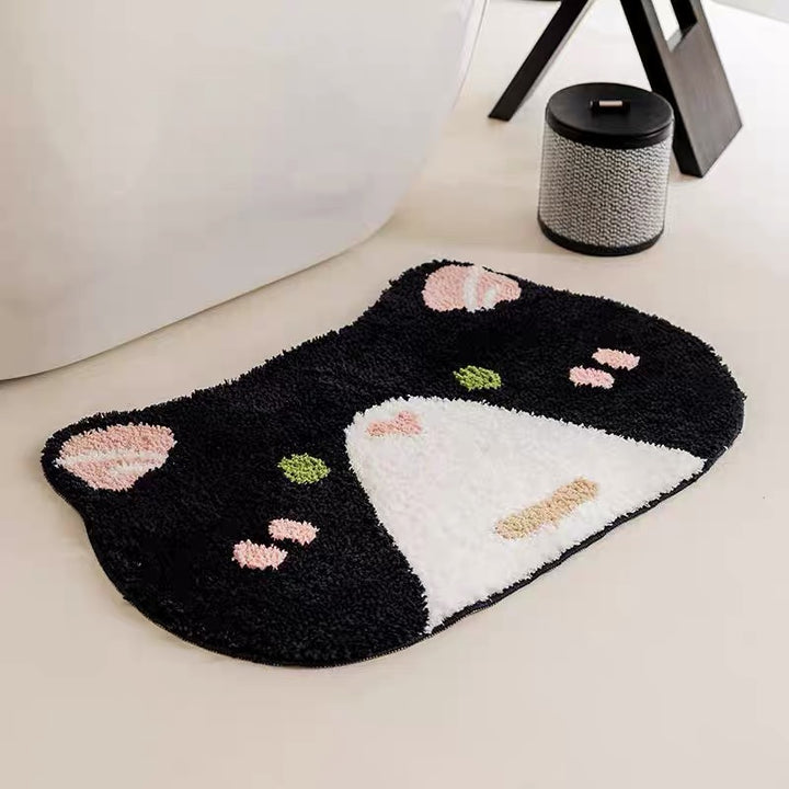 Shy Chubby Kitty Rug