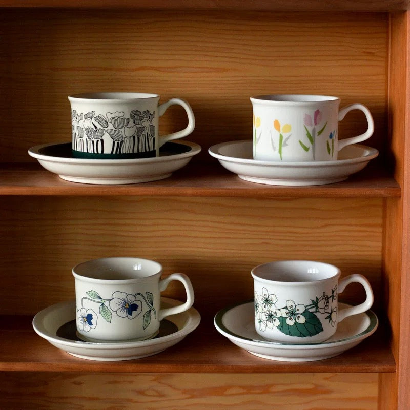 Floral Time Teacup Set