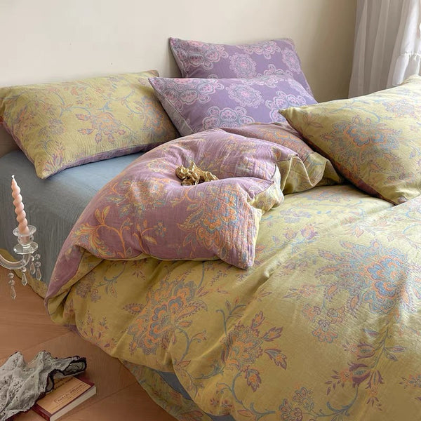 Golden Time Muslin Bedding Set