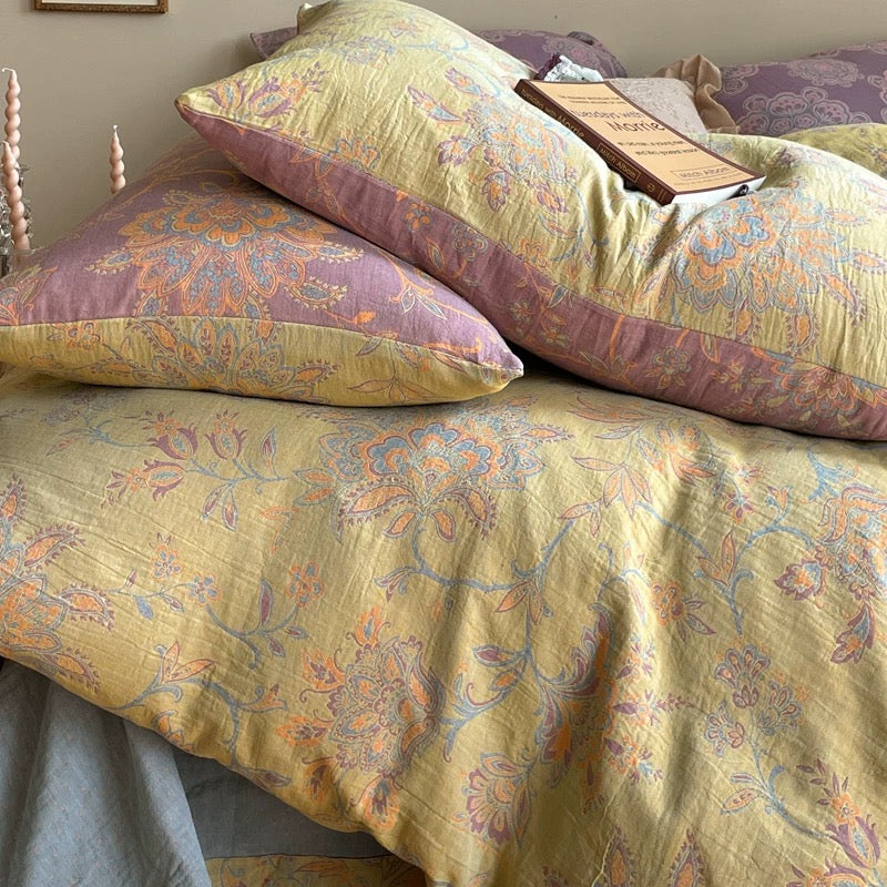 Golden Time Muslin Bedding Set