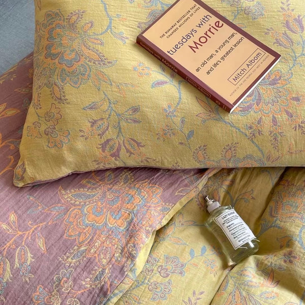 Golden Time Muslin Bedding Set