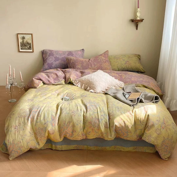 Golden Time Muslin Bedding Set