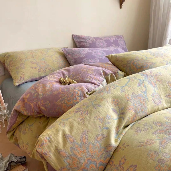 Golden Time Muslin Bedding Set