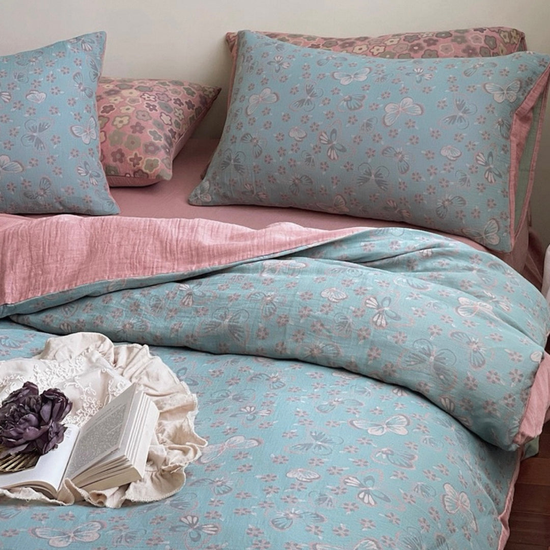 Butterfly Canvas Bedding Set