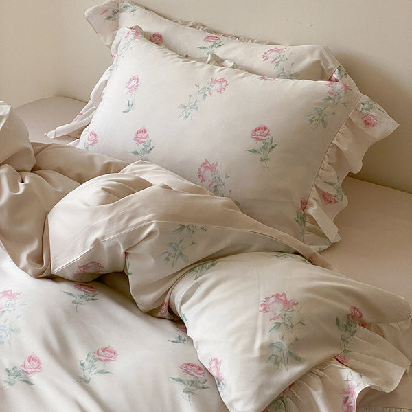 Soft Rose Bedding Set