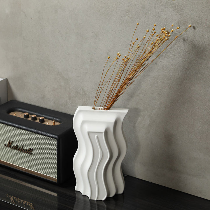 Wavy Art Ceramic Vase Set