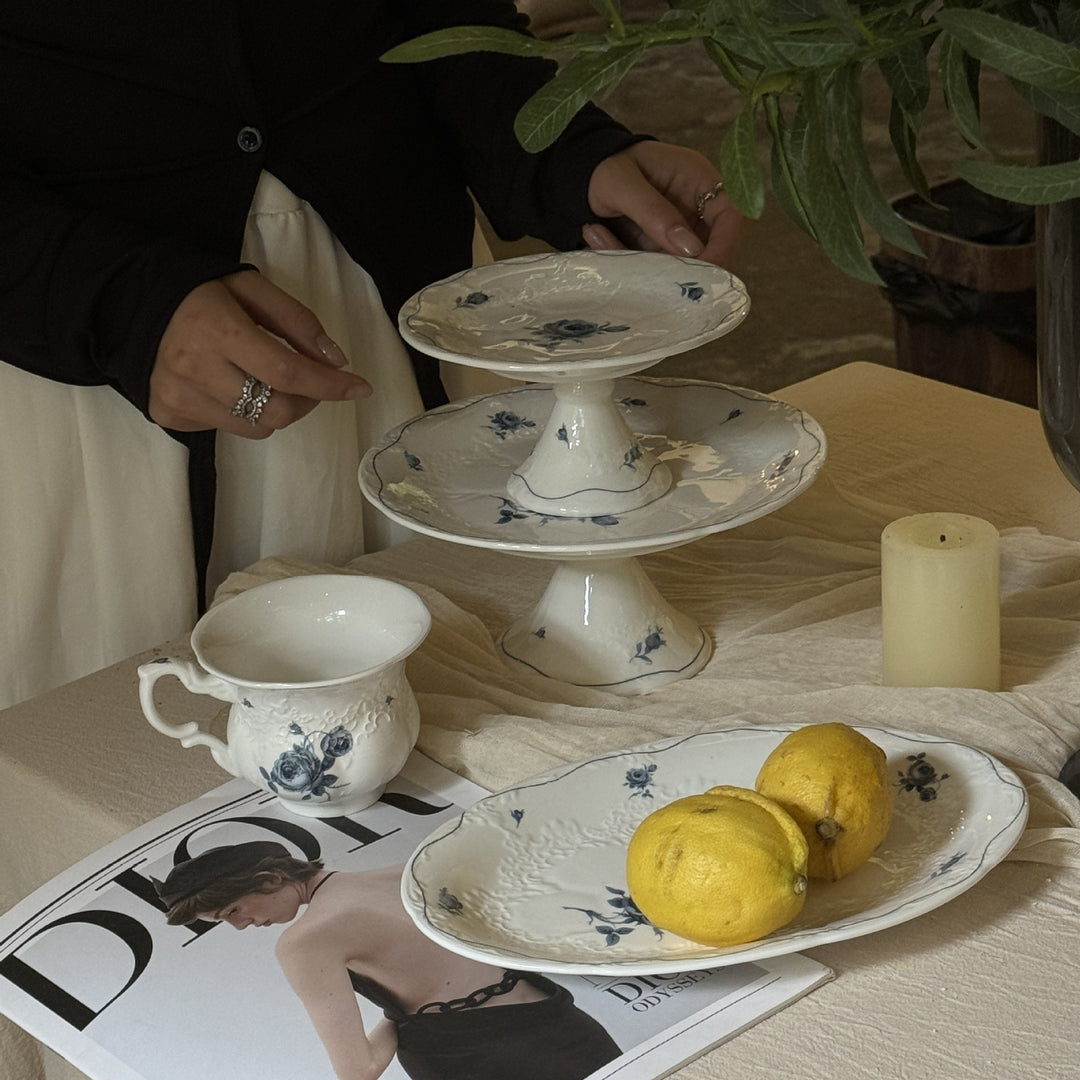 Blue Garden Tea Set