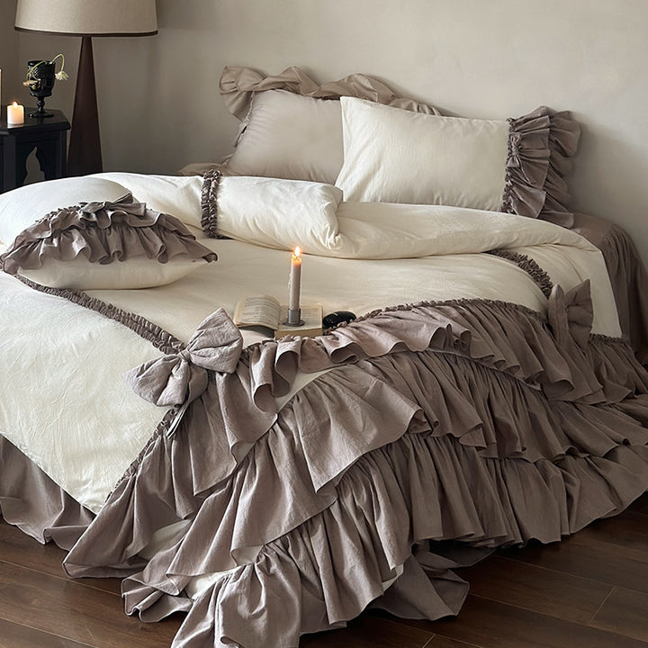Taro Crepe Bedding Set