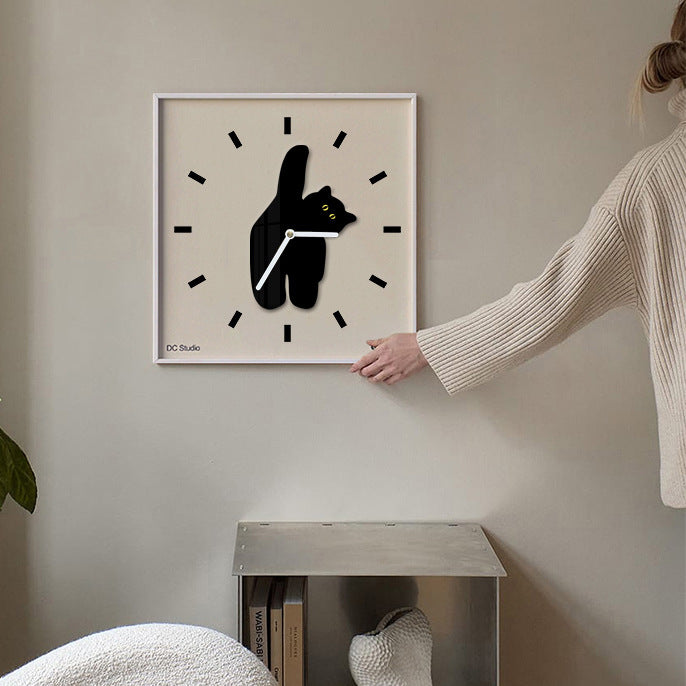 Cat-Themed Wall Clock