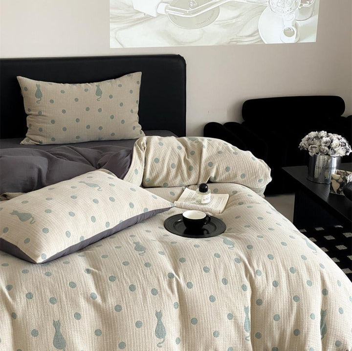 Vintage Cat Bedding Set