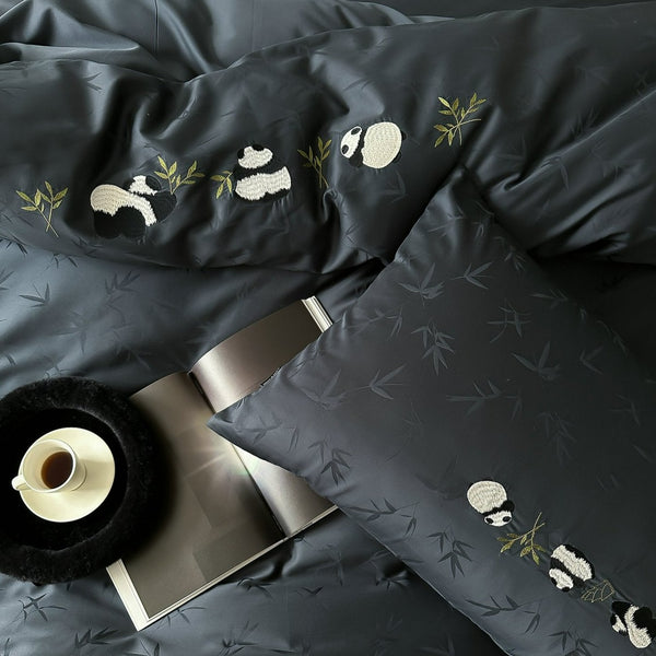 Panda Monochrome Luxury Bedding Set