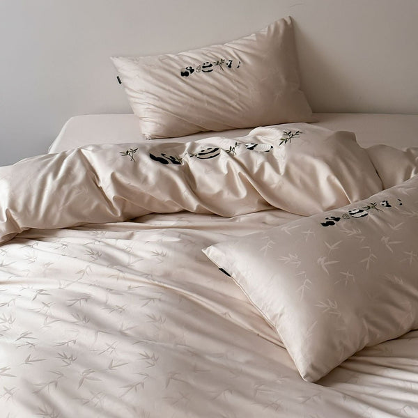 Panda Monochrome Luxury Bedding Set
