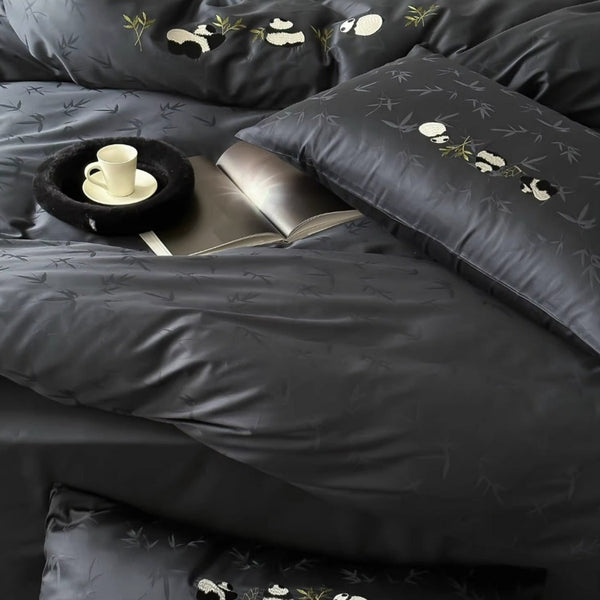 Panda Monochrome Luxury Bedding Set