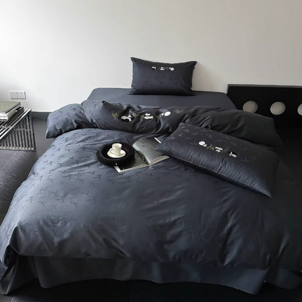 Panda Monochrome Luxury Bedding Set