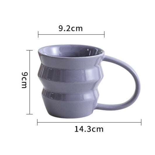 Wave Art Ceramic Cup