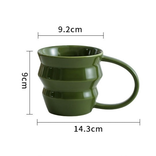 Wave Art Ceramic Cup