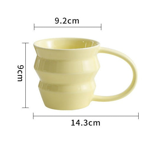 Wave Art Ceramic Cup