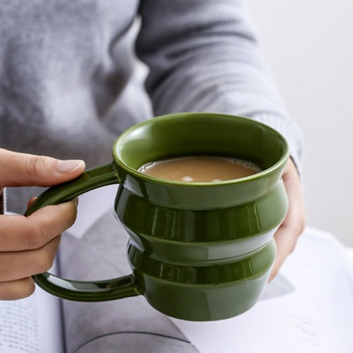 Wave Art Ceramic Cup