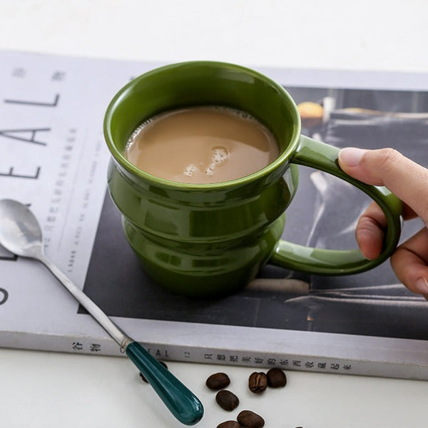 Wave Art Ceramic Cup