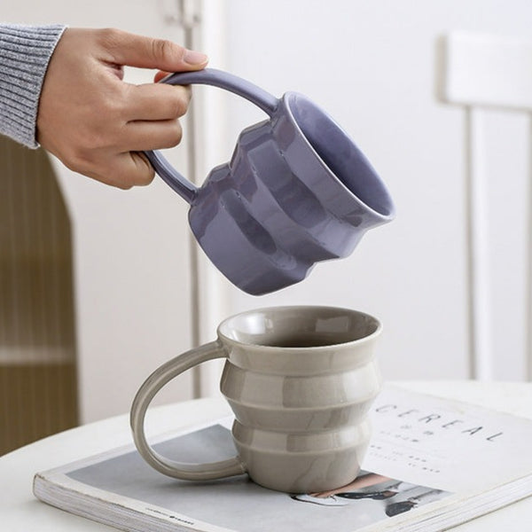 Wave Art Ceramic Cup