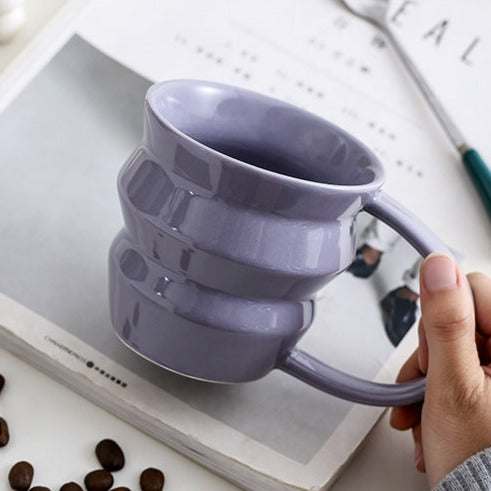 Wave Art Ceramic Cup