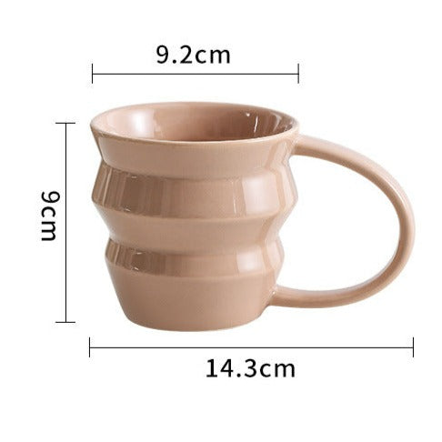 Wave Art Ceramic Cup