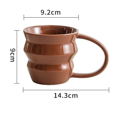 Wave Art Ceramic Cup