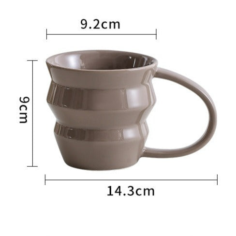 Wave Art Ceramic Cup