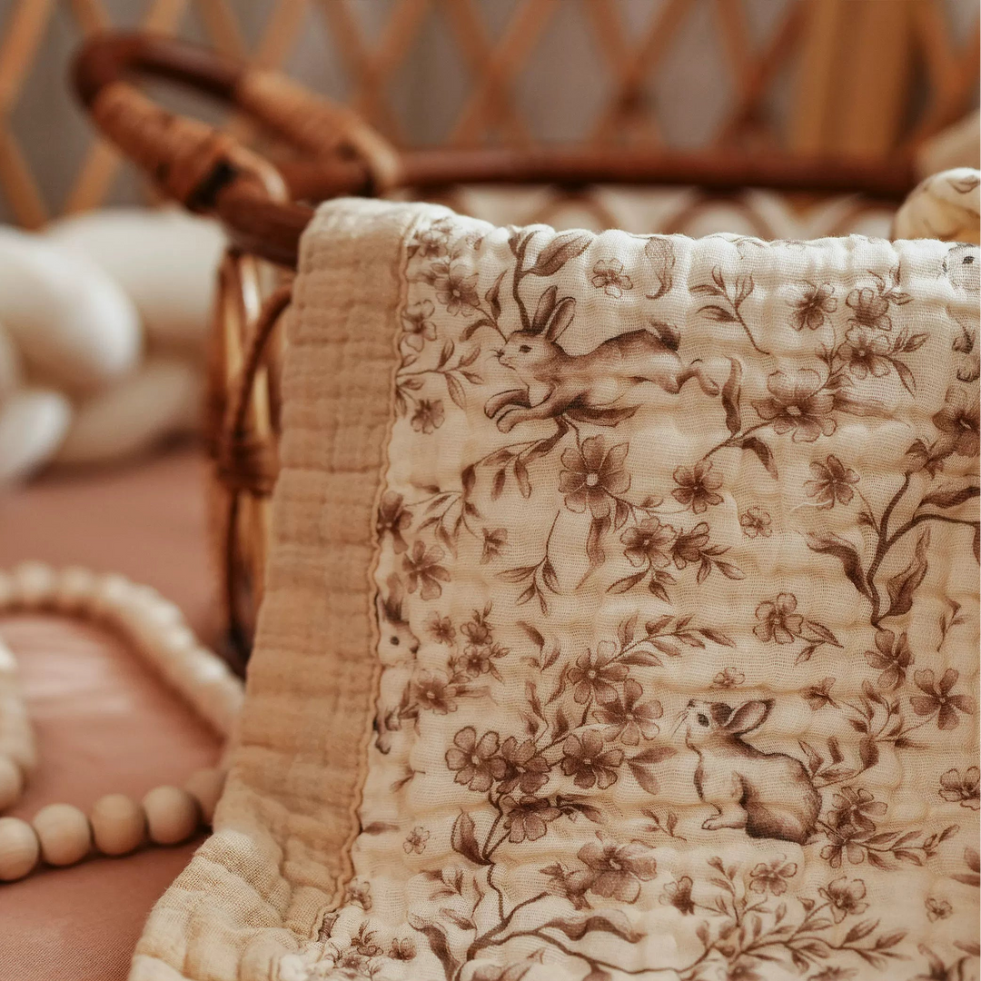 Bramble Bunny Muslin Towel