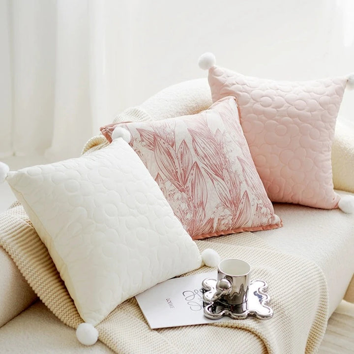 Blush Shade Cushion Collection