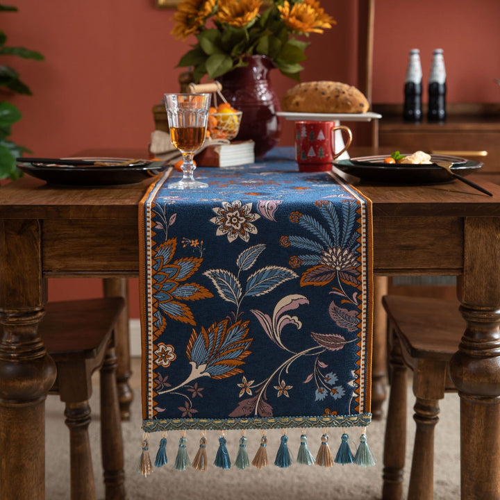 Vintage Tropical Table Runner