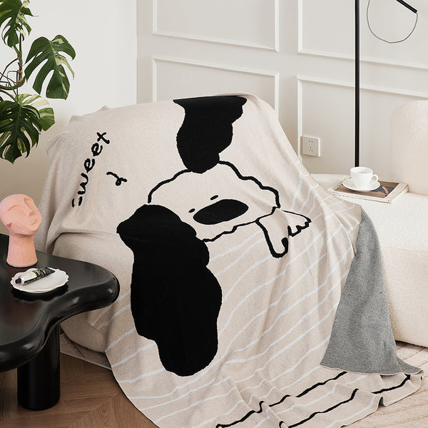 Sweet Furry Cotton Throw
